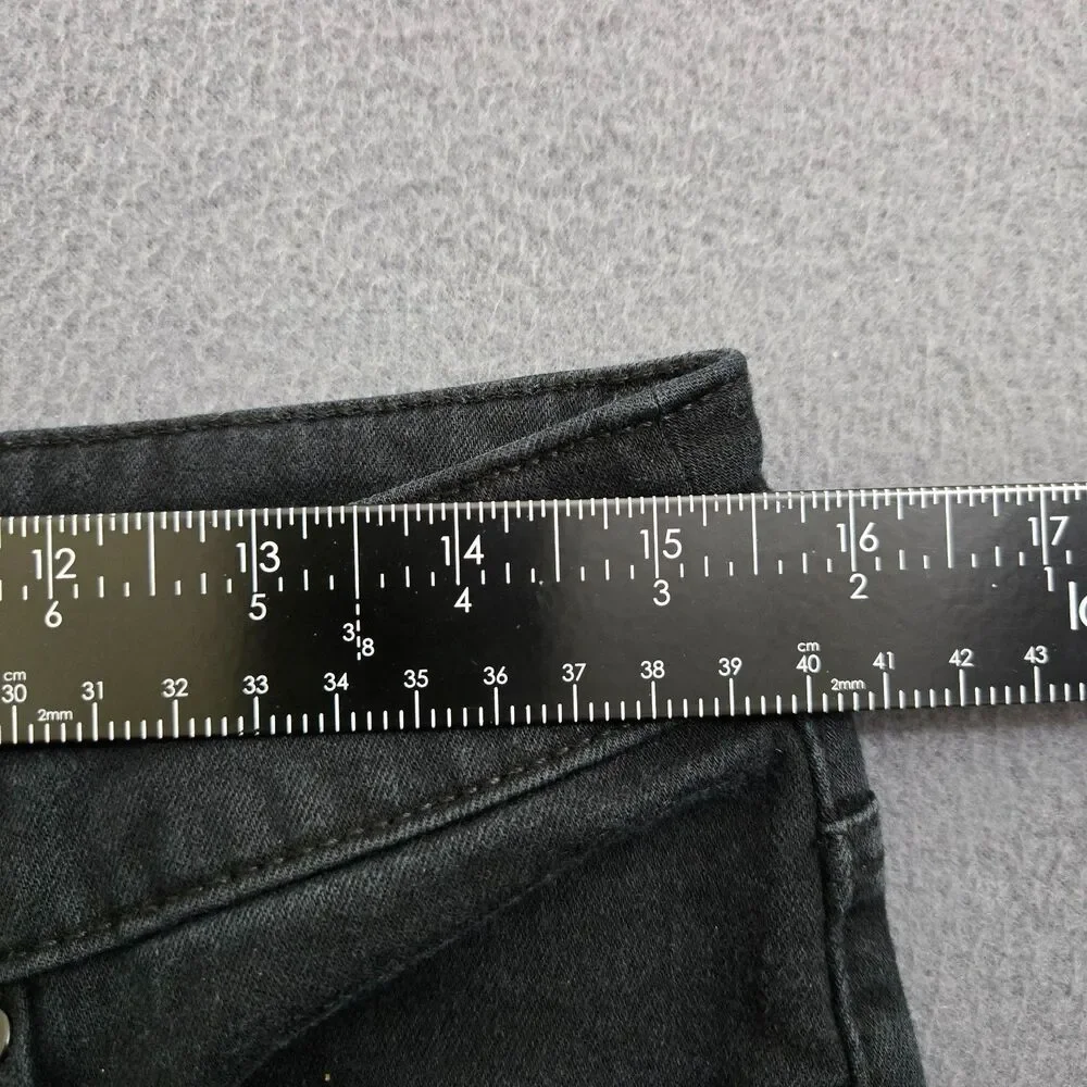 Chico's Women 1 US 8 Short Black The So Slimming Slim Mid Rise Jean